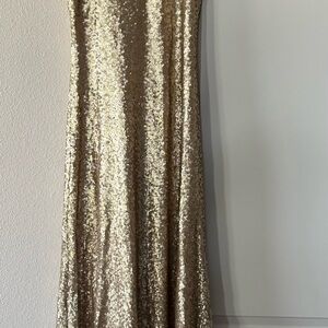 Revelry Champagne Sequin Dress